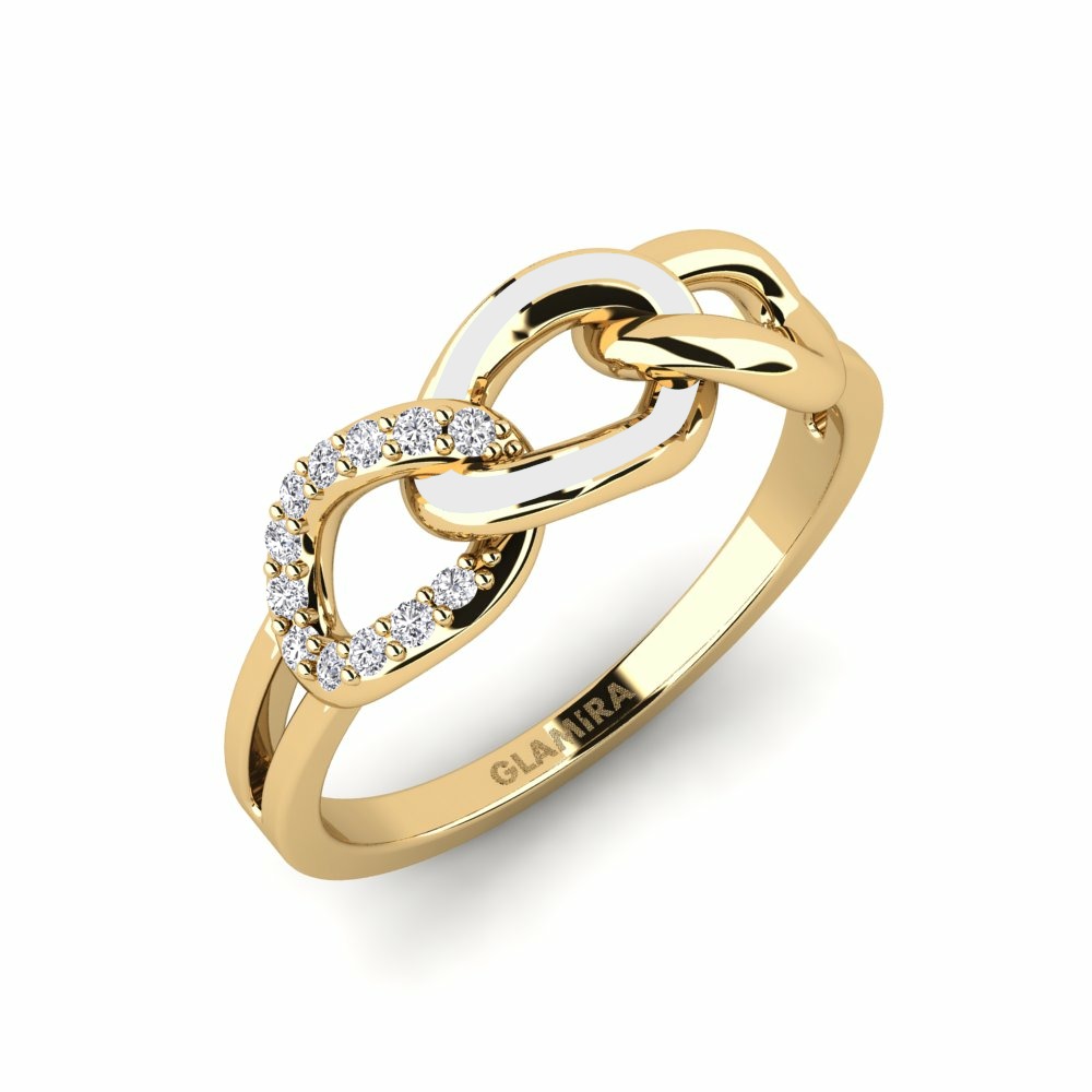 Fashion Ring Pokazati Gelbgold 585 Diamant