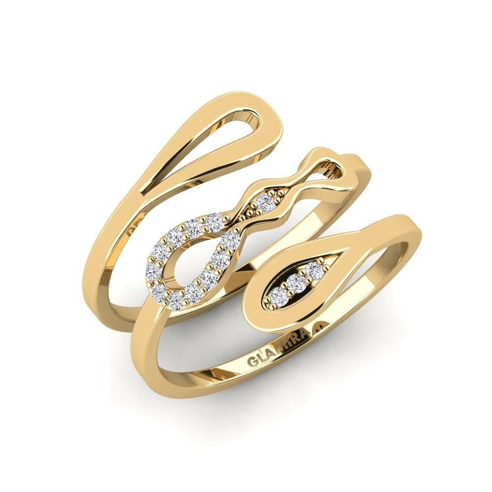 Fashion Ring Slina Gelbgold 585 Diamant