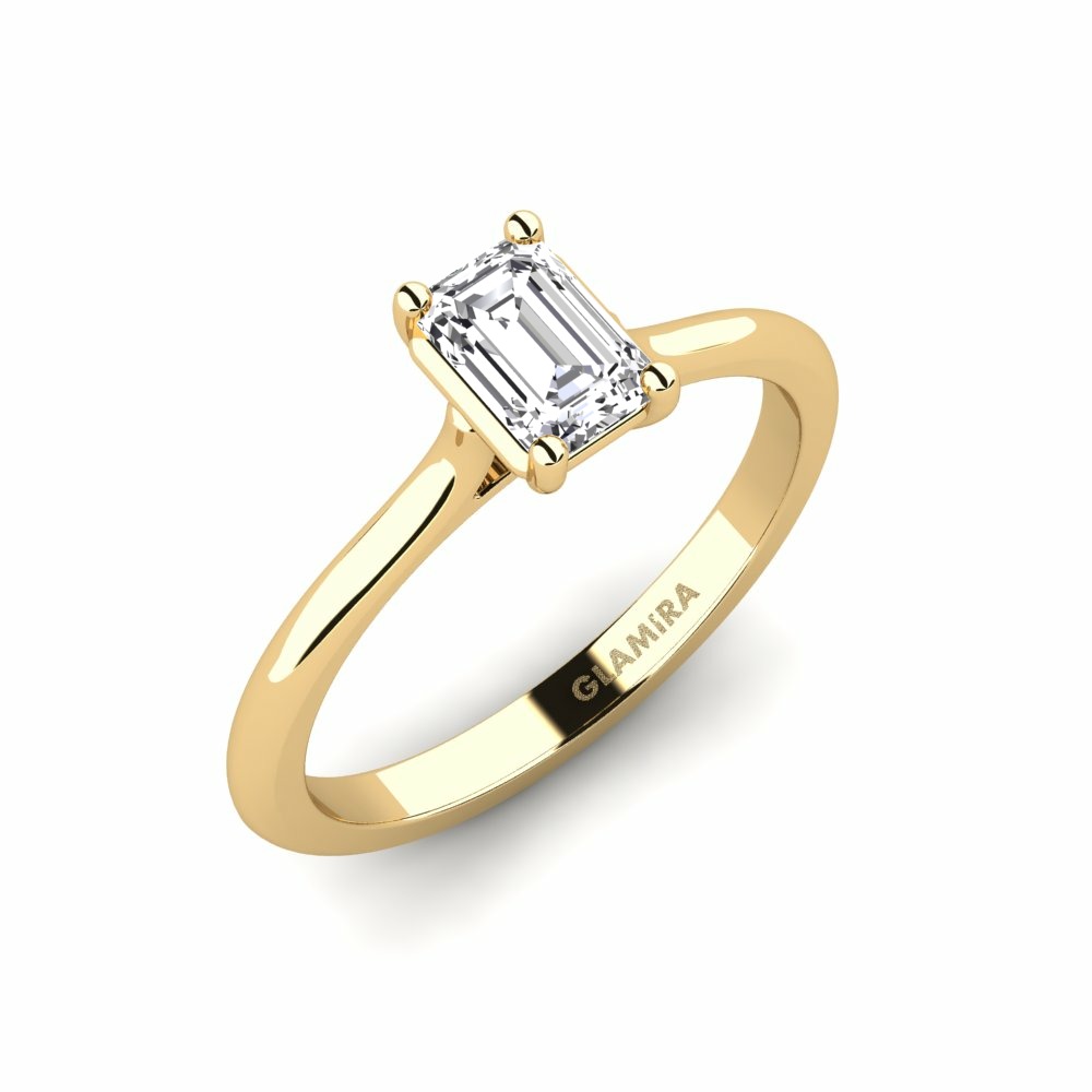 Klassischer Solitär Ring Pavones Gelbgold 585 Diamant