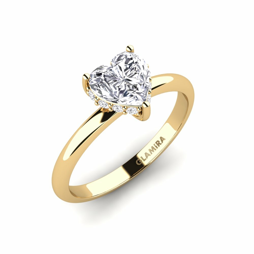 Solitär-Design Ring Saiorsa Gelbgold 585 Diamant