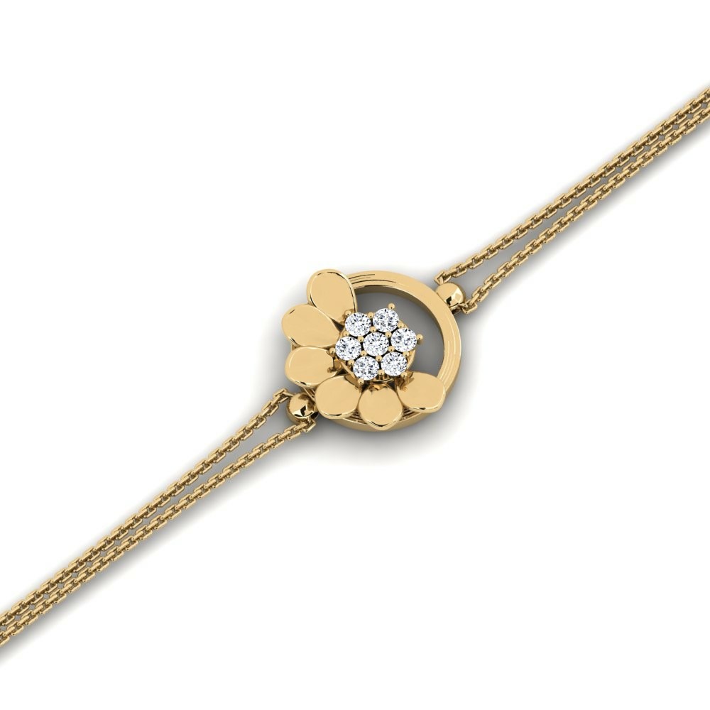 Kettenarmband Armband Monae Gelbgold 585 Swarovski-Kristall